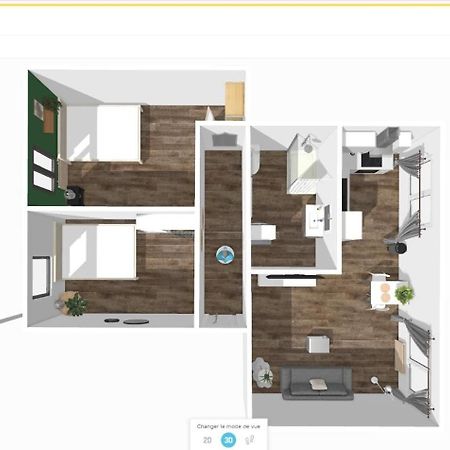 # Le 2 # Tres Beau T3 1Er Etage Tout Confort, Neuf, Mulhouse Centre Εξωτερικό φωτογραφία